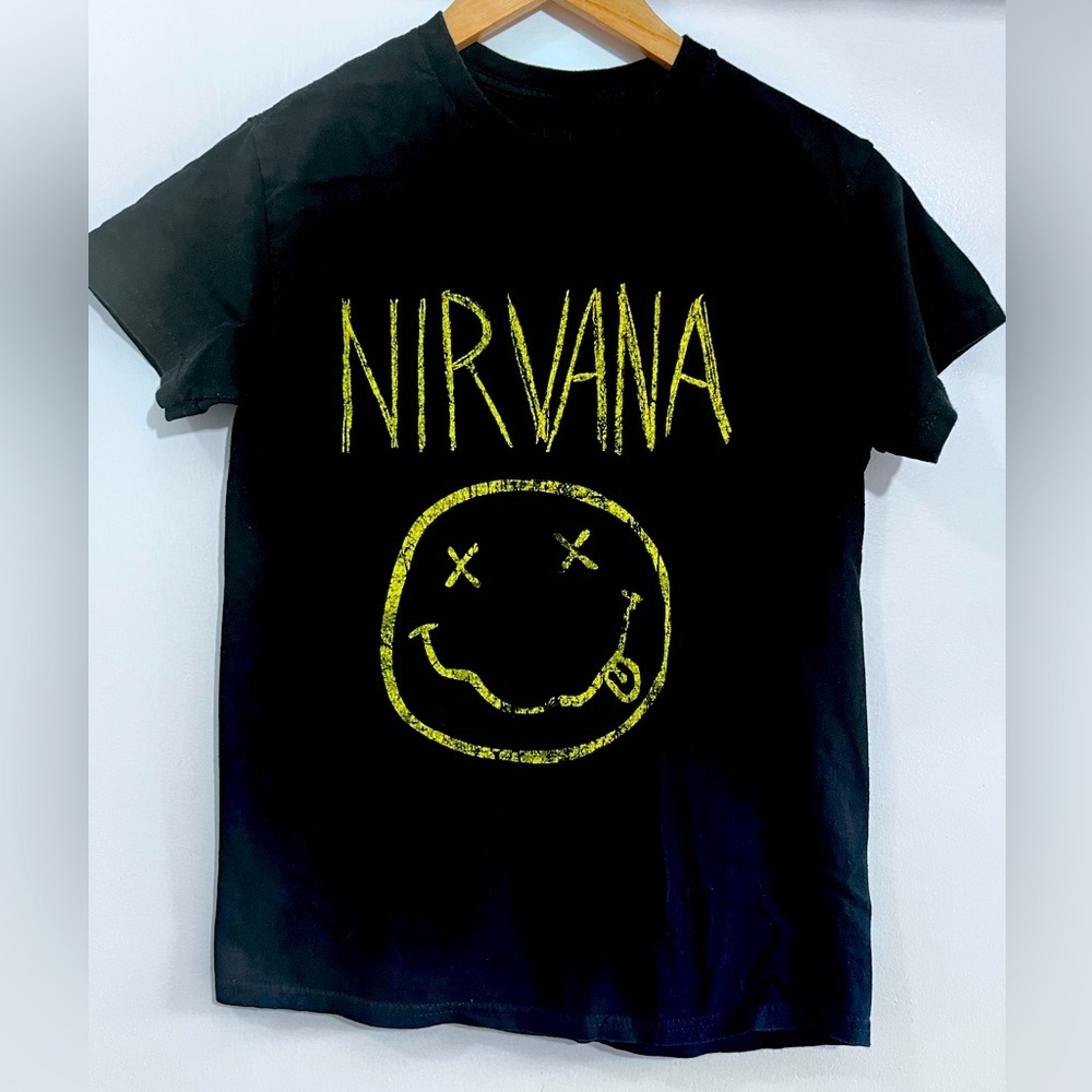 NIRVANA Black and Yellow Women's Top
